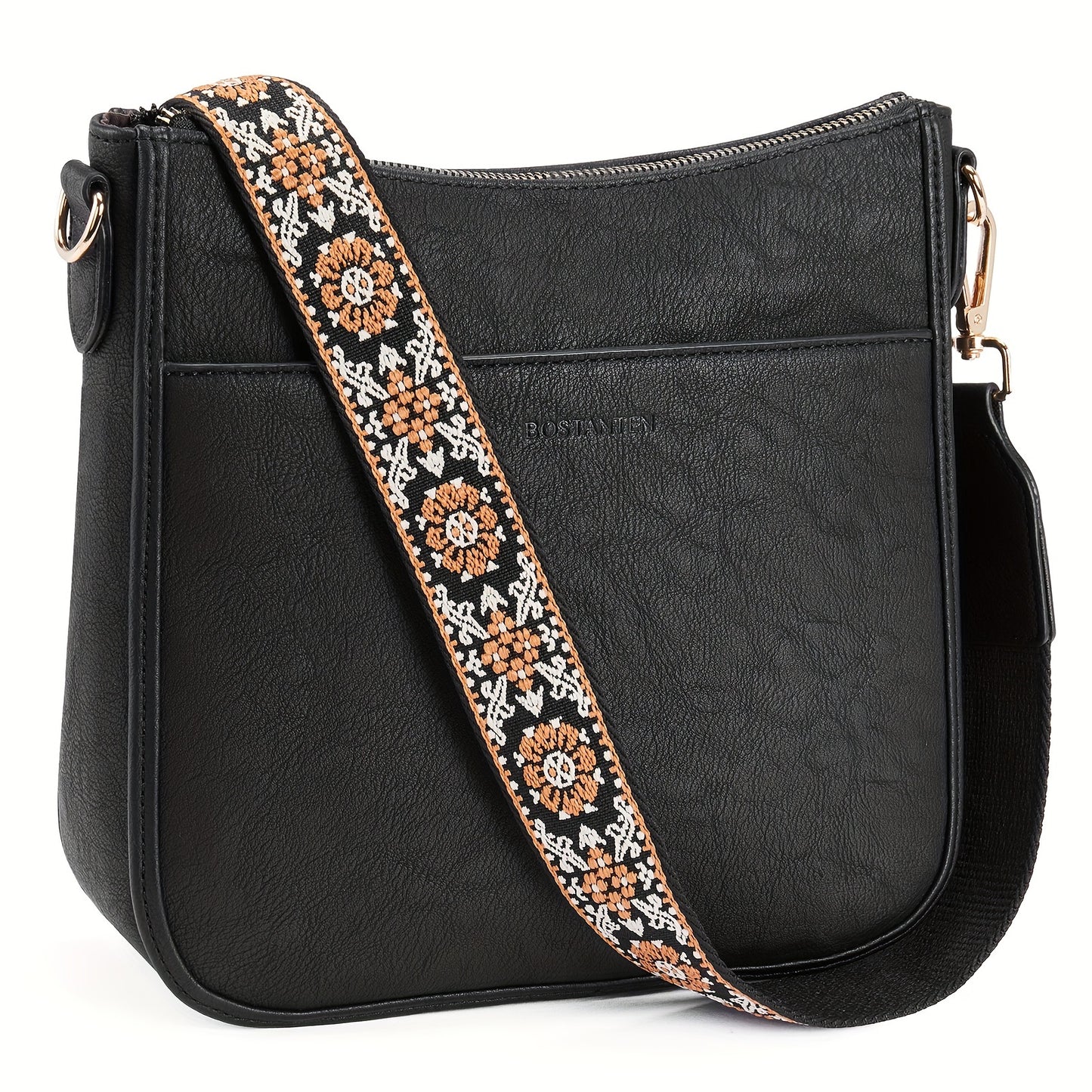 Crossbody Bags For Women, Trendy Vegan Leather Hobo Purses, Shoulder Handbags With Wide Shoulder Strap